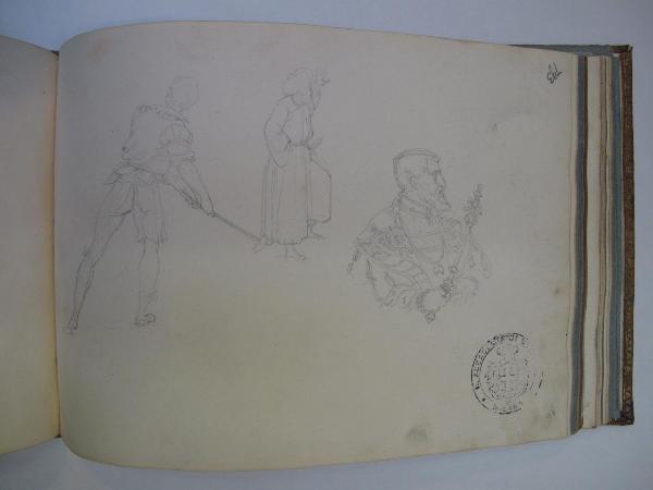 Copia da Lorenzo Lotto e studio di costume (già Studio di costumi orientali da Gentile Bellini - Samek)