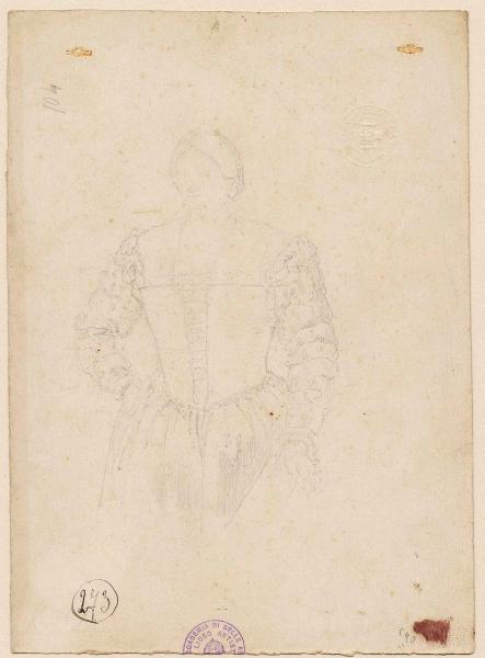 Studio da Tiziano (?) copia di ritratto di gentildonna