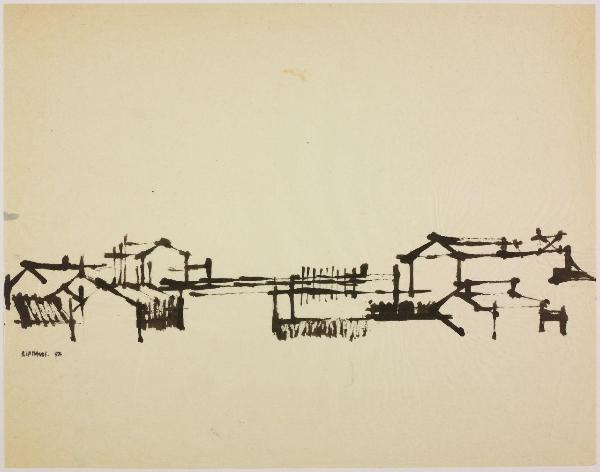 Disegno della serie Case e cantieri