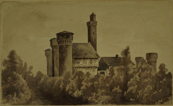 Veduta del castello scaligero a Valeggio sul Mincio