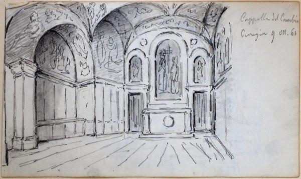 Interno della Cappella del Cambio a Perugia