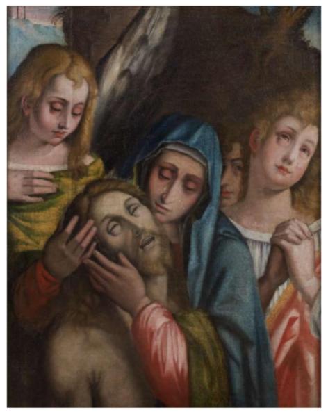 Compianto su Cristo morto con angeli