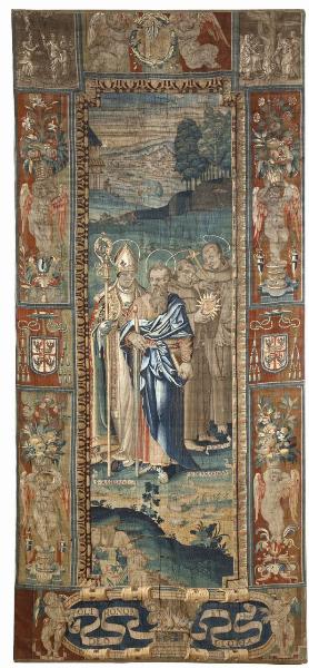 Arazzo San Paolo, sant'Anselmo, san Bernardino, san Diego