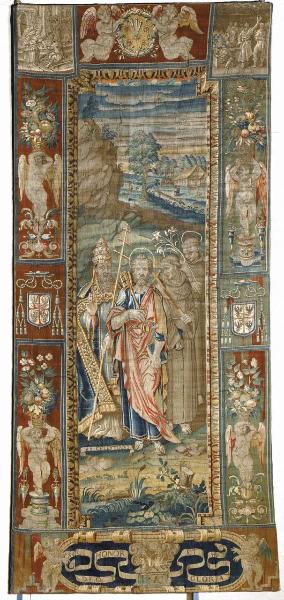 Arazzo San Pietro, san Celestino I, san Francesco, sant'Antonio di Padova