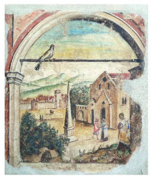 Paesaggio con chiesa