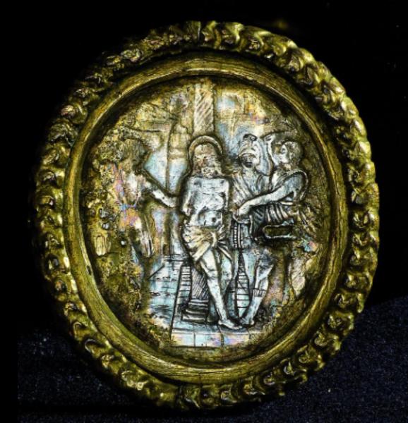 Medaglioni ovali con storie della passione