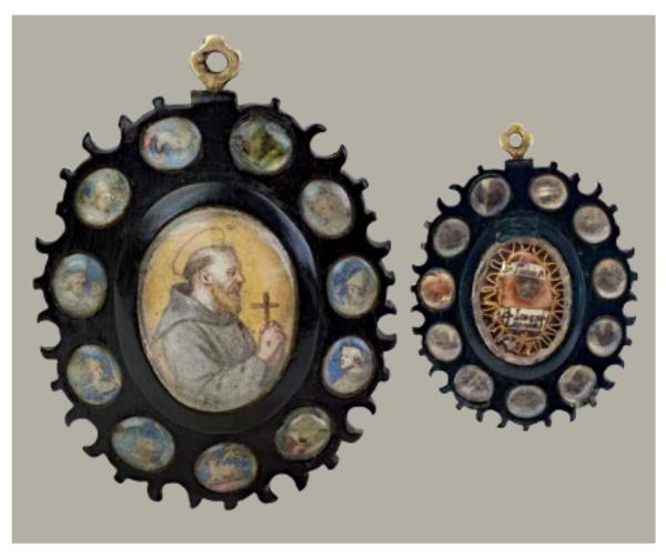 Medaglione reliquiario