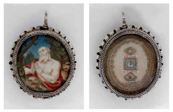 Reliquiario a medaglione