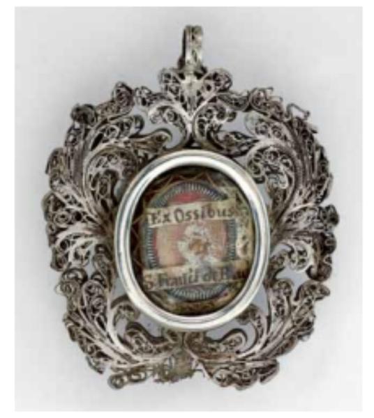 Reliquiario a medaglione