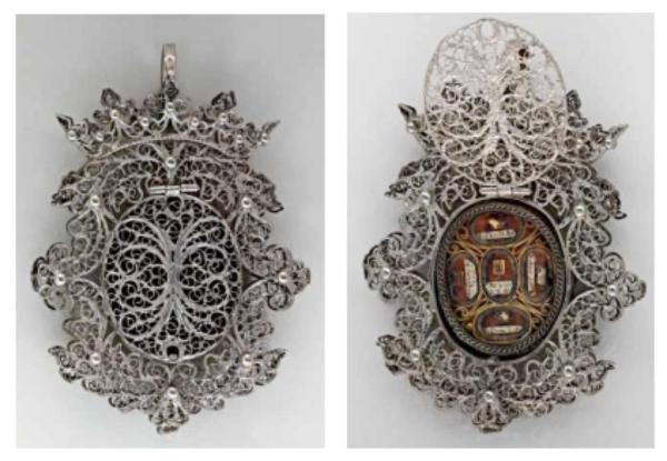 Reliquiario a medaglione