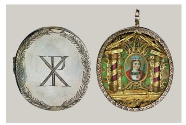 Reliquiario a medaglione
