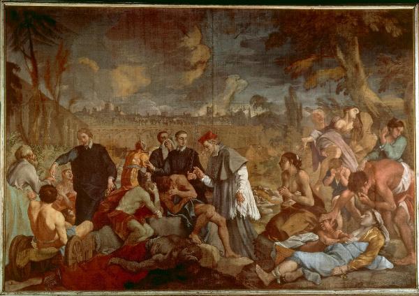 Federico Borromeo visita gli appestati al Lazzaretto