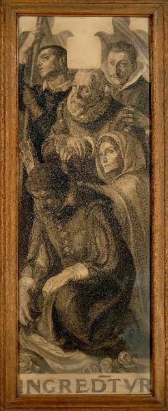 Cartone per la vetrata di S. Carlo Borromeo nel Duomo di Milano
