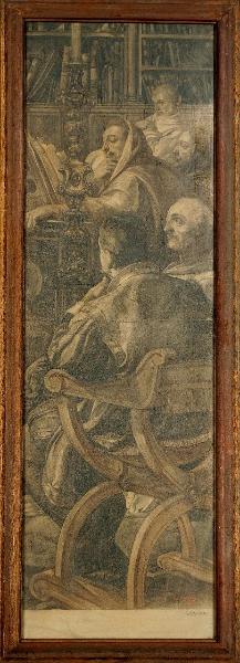 Cartone per la vetrata di S. Carlo Borromeo nel Duomo di Milano