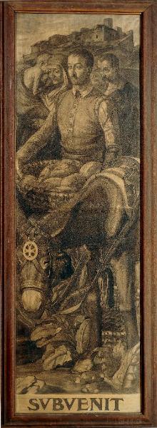 Cartone per la vetrata di S. Carlo Borromeo nel Duomo di Milano