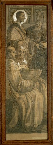 Cartone per la vetrata di S. Carlo Borromeo nel Duomo di Milano
