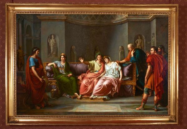 Virgilio legge il VI libro dell'Eneide alla corte di Augusto