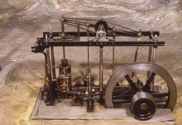 Macchina di Watt - modello di motrice a vapore - industria, manifattura, artigianato