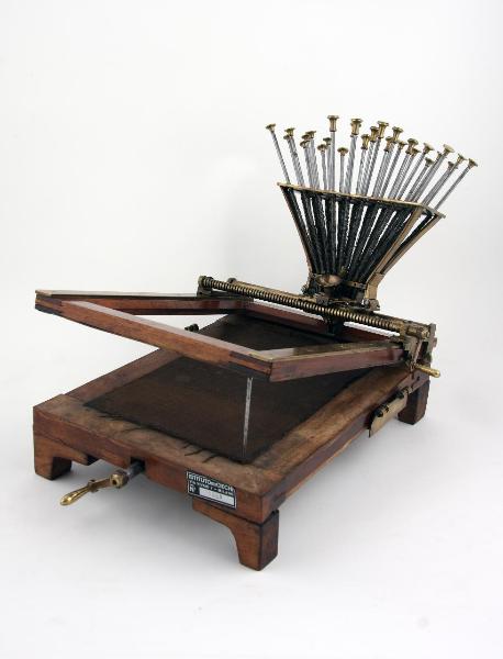 Macchinetta Barozzi 1847 - macchina per scrivere - meccanica