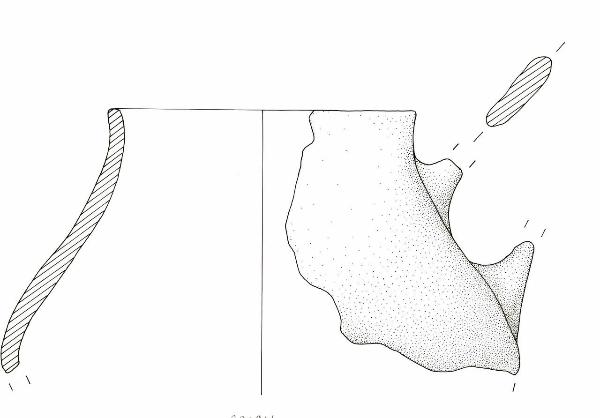 Boccale piriforme/frammento