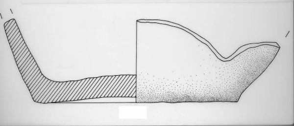 Vasca troncoconica di vaso/frammento