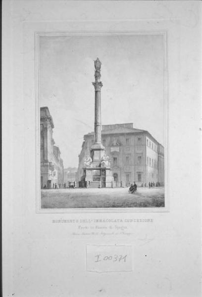 Monumento all'Immacolata Concezione eretto in Piazza di Spagna