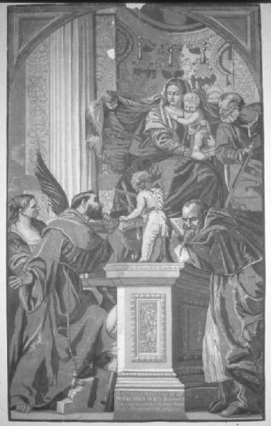 Sacra Famiglia e quattro santi