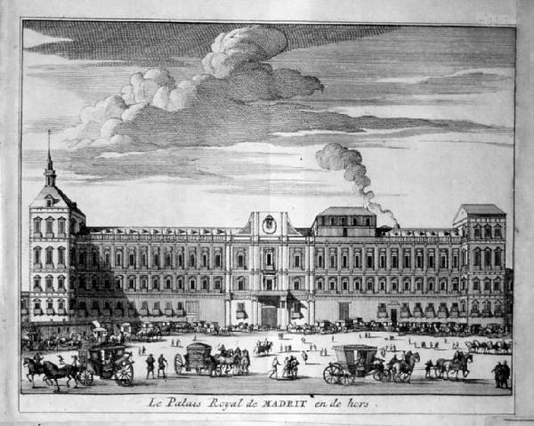 Le Palais Royal de MADRIT en de hors