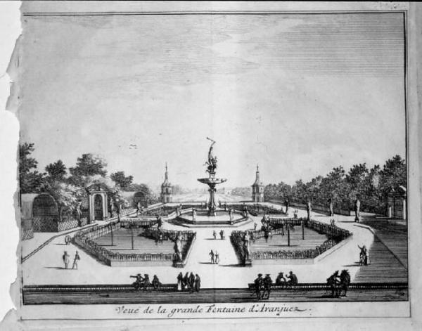 Veuë de la grande Fontaine d'Aranjuez