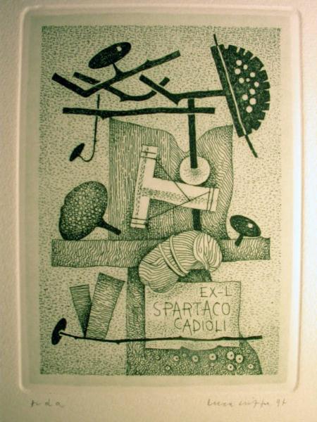 Ex libris Spartaco Cadioli