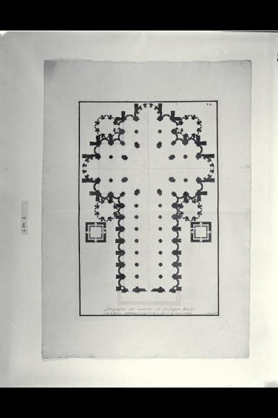 Pianta del Duomo di Pavia