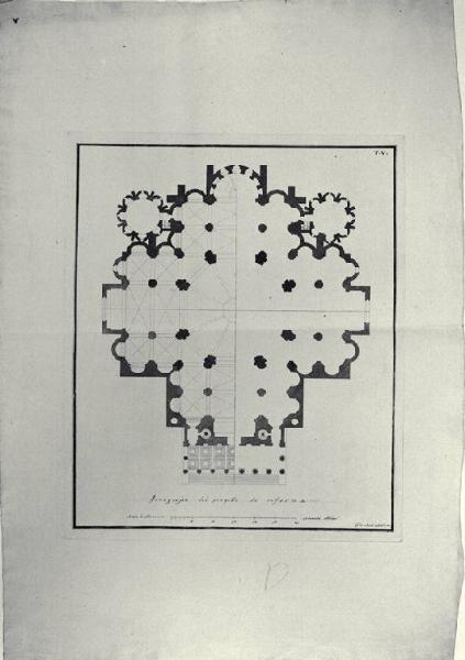 Pianta del Duomo di Pavia