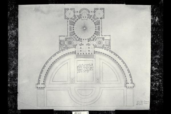 Pianta della basilica di S. Francesco di Paola a Napoli