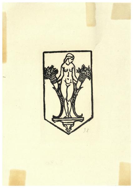 Ex libris per l'editore Barbera (?)