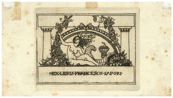 Ex libris per Francesco Sapori