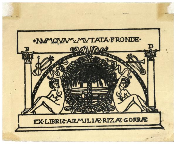 Ex libris per Emilia Rizzi Gorra