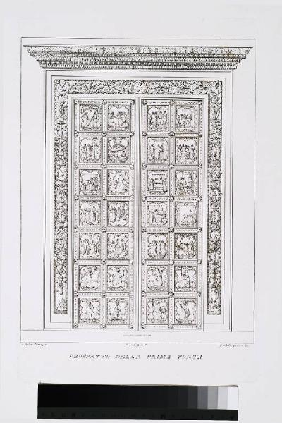 Le tre porte del Battistero di San Giovanni di Firenze incise ed illustrate