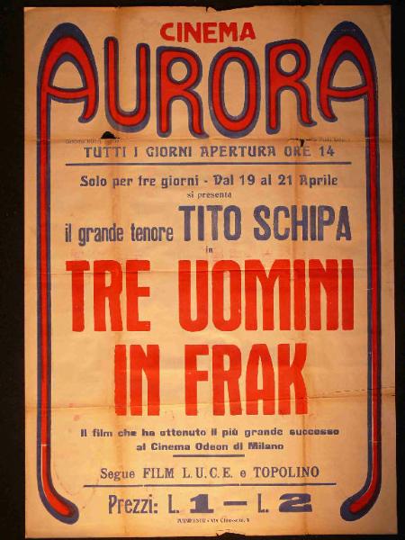 Tre uomini in Frak