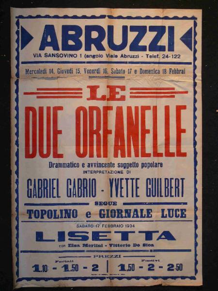 Le due orfanelle/ Lisetta