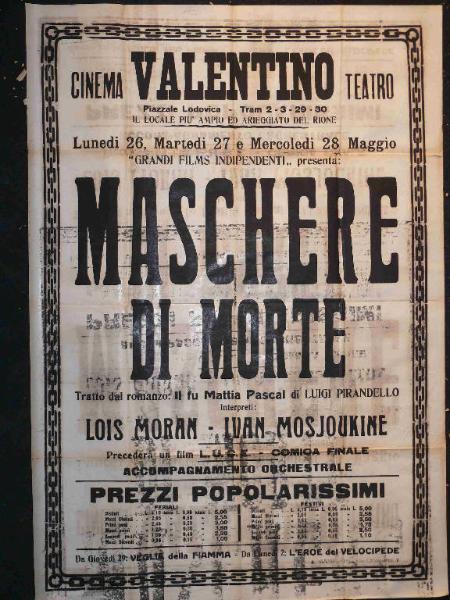 Maschere di morte/ Veglia della fiamma/ L' eroe del velocipede