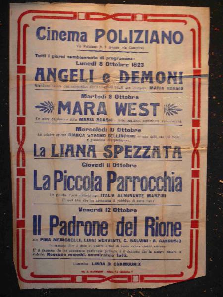 Angeli e demoni/ Mara west/ La liana spezzata/ La piccola parrocchia/ Il padrone del rione/ Linda di Chamounix