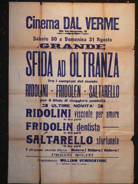 Ridolini visconte per amore/ Fridolin dentista/ Saltarello sfortunato/ William vendicatore