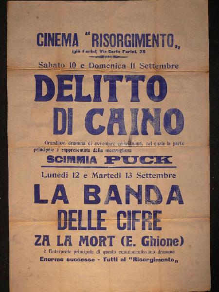 Delitto di Caino/ La banda delle cifre