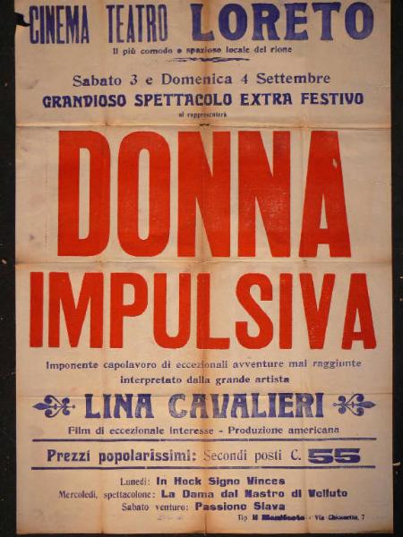 Donna impulsiva/ In Hock signo vinces/ La dama dal nastro di velluto/ Passione slava