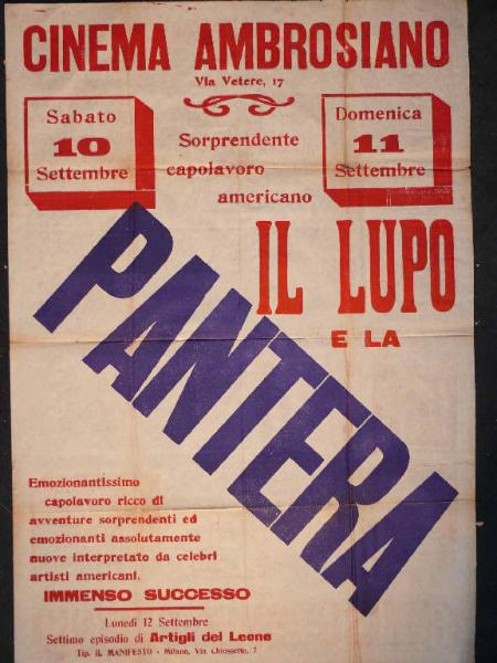 Il lupo e la pantera/ Artigli del leone