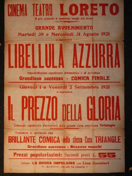 Libellula azzurra/ Il prezzo della gloria/ La donna impulsiva