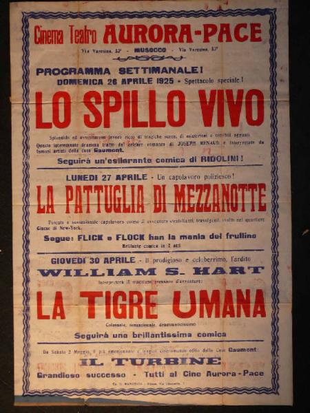 Lo spillo vivo/ La pattuglia di mezzanotte/ Flick e Flock han la mania del frullino/ La tigre Umana/ Il turbine