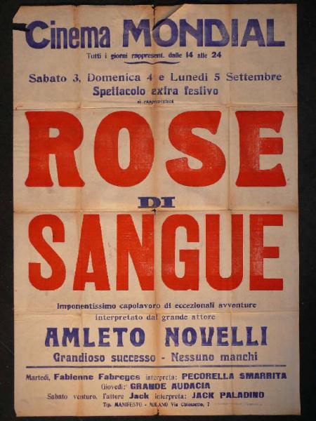 Rose di sangue/ Pecorella smarrita/ Grande audacia/ Jack paladino