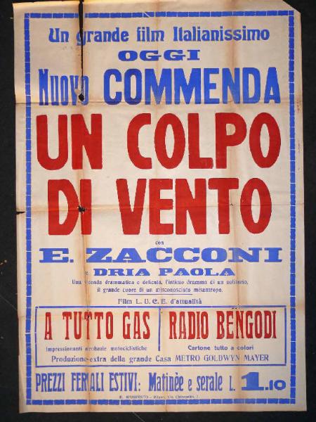 Un colpo di vento/ A tutto gas/ Radio Bengodi