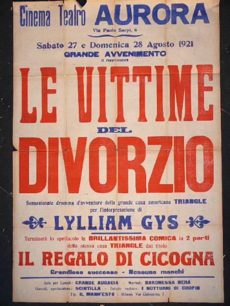 Le vittime del divorzio/ Il regalo di Cicogna/ Grande audacia/ Baronessa nera/ Scintilla/ I notturni di Chopin